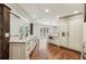 Gourmet kitchen with stainless steel appliances, marble countertops, and a spacious island at 4431 Skyland Ne Dr, Atlanta, GA 30342