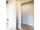 Bathroom showcasing a shower area, with a view into the walk-in closet with carpeted floors at 164 Weldon Rd, Mcdonough, GA 30253