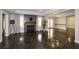 Finished basement with a stone fireplace, recessed lighting and polished concrete floors at 204 Maple Creek Chase, Woodstock, GA 30188