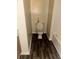 Cozy bathroom features wood-look floors, a toilet, and a shower/tub combo at 3604 Hopkins Ct, Powder Springs, GA 30127