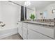 Bathroom with granite counters and modern fixtures at 6415 Shalks Crossing Dr, Lithonia, GA 30058