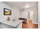 Cozy dining area with counter and a view of the nearby bathroom at 3085 Colonial Way # L, Atlanta, GA 30341