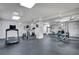 Spacious gym area with a variety of exercise equipment and ample lighting at 3085 Colonial Way # L, Atlanta, GA 30341