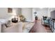 Inviting living room with neutral tones, plush seating, and an open floor plan to the dining area at 3085 Colonial Way # L, Atlanta, GA 30341