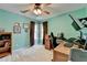 Bright office with modern monitors, a comfortable chair, and natural light at 320 Hillside Manor Dr, Sugar Hill, GA 30518