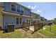 Backyard with wood deck, patio, and A/C unit at 6340 Hickory Lane Cir, Union City, GA 30291