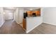 Open-concept living space connecting the entryway, kitchen and living area at 6340 Hickory Lane Cir, Union City, GA 30291
