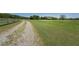Gravel driveway leading to the house through the open land area with lush green grass at 5187 Parkview Rd, Social Circle, GA 30025