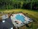 Aerial view of the community pool at 530 Payne Rd, Woodstock, GA 30188