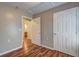 Bedroom with hardwood floors and two closets at 2264 Pryor Rd, Atlanta, GA 30315