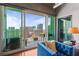 Balcony with city views at 943 Peachtree Ne St # 1910, Atlanta, GA 30309