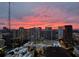 Panoramic city view at dusk, highlighting the urban landscape and skyline at 943 Peachtree Ne St # 1910, Atlanta, GA 30309