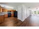 Kitchen with black appliances and wooden cabinets at 2075 Ivy Ln, Union City, GA 30291
