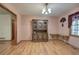 Charming dining room featuring a vintage china cabinet at 5534 Blackhawk Dr, Acworth, GA 30102