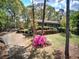 Charming front yard and landscaping enhance the curb appeal of the home at 5534 Blackhawk Dr, Acworth, GA 30102