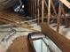 View from attic access point showing air ducts and blown-in insulation at 660 Allens Landing Dr, Lawrenceville, GA 30045