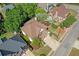 Aerial view of the house showcasing its landscaping and curb appeal at 1549 Tappahannock Trl, Marietta, GA 30062