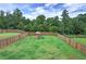 Spacious backyard features a wooden fence, lush green grass, and a charming playset, creating a secure play area at 419 Murphy Ave, Canton, GA 30114