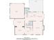 Detailed first floor plan showcasing the layout of the kitchen, living room, and dining room at 9860 Hunt Club Way, Johns Creek, GA 30022