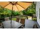 Cozy back deck with outdoor table and seating, great for entertaining at 1477 Brawley Ne Cir, Brookhaven, GA 30319