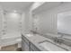 Bathroom with double vanity, shower and tub at 209 Weldon, Mcdonough, GA 30253