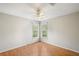 Cozy bedroom with hardwood floors, two windows offering plenty of natural light and corner views at 3025 Kaley Nw Dr, Kennesaw, GA 30152
