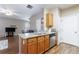 View of the kitchen with granite countertops and stainless steel appliances at 3226 Saville Sw St, Atlanta, GA 30331