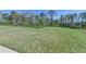 View of the expansive backyard showcasing the lawn and surrounding trees at 5530 Bower Pl, Cumming, GA 30028