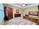 Bedroom features hardwood floors, closet, and natural lighting at 223 Cheatham Rd, Acworth, GA 30101
