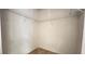 Empty walk in closet with metal shelving at 223 Cheatham Rd, Acworth, GA 30101