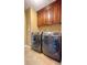 Convenient laundry room with modern washer and dryer units and ample storage space at 223 Cheatham Rd, Acworth, GA 30101