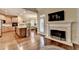 Bright living space open to kitchen and fireplace at 2920 Olde Towne Pkwy, Duluth, GA 30097