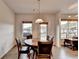 Charming dining area with views of the backyard at 4650 Sandy Creek Dr, Cumming, GA 30028