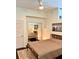 Cozy bedroom with a comfortable bed, sliding closet doors, and contemporary decor at 860 Peachtree Ne St # 2616, Atlanta, GA 30308