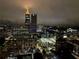Stunning nighttime cityscape view with illuminated buildings and vibrant urban lights at 860 Peachtree Ne St # 2616, Atlanta, GA 30308