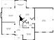 Detailed floor plan featuring a kitchen, living room, dining area, and garage at 3139 Players Dr, Jonesboro, GA 30236