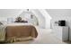 Attic bedroom with sloping ceiling, a ceiling fan, and a cozy spot for rest and study at 561 Valleyside Dr, Dallas, GA 30157