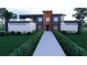 Modern home boasts a unique design with clean lines, well-manicured landscaping, and a welcoming entrance at 1068 Buckner Se Rd, Mableton, GA 30126