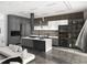 Bright, open-concept living space featuring modern furnishings and a seamless flow to the kitchen at 1068 Buckner Se Rd, Mableton, GA 30126