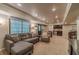 The finished basement includes a wet bar and a comfortable seating area at 255 Sageglen Rd, Lawrenceville, GA 30044