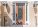 Elegant front door with decorative glass and sidelights at 255 Sageglen Rd, Lawrenceville, GA 30044