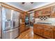 Modern kitchen with stainless steel refrigerator, and oven at 255 Sageglen Rd, Lawrenceville, GA 30044