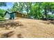 Exterior side view of home featuring a spacious backyard with mature trees at 3244 Mount Olive Rd, Atlanta, GA 30344