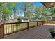 View from deck of the backyard and detached garage at 917 Derrydown Way, Decatur, GA 30030