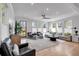 Bright living room featuring hardwood floors, large windows with natural light, and stylish furnishings at 917 Derrydown Way, Decatur, GA 30030