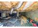 Unfinished basement with visible ductwork, insulation and cement block wall at 166 Rustin Dr, Dallas, GA 30157