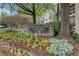 Community sign with beautiful landscaping at The Habersham of Buckhead private residences at 3655 Habersham Ne Rd # B-254, Atlanta, GA 30305