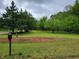 Expansive front yard with mature trees, lush grass, and a charming mailbox at 4758 Highway 81, Mcdonough, GA 30252