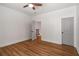 Bedroom featuring hardwood floors and neutral walls at 492 Mary Hill Ln, Douglasville, GA 30134