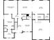 First floor layout showcasing spacious living areas, kitchen, primary bedroom and garage at 492 Mary Hill Ln, Douglasville, GA 30134